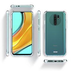 Ударопрочный силиконовый чехол Moozy для Xiaomi Redmi 9 - Прозрачный чехол с усиленной защитой углов цена и информация | Чехлы для телефонов | kaup24.ee