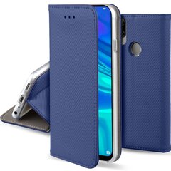 Перекидной чехол Moozy для Huawei P Smart 2019, Honor 10 Lite - Темно-синий магнитный откидной футляр с держателем для карт и подставкой цена и информация | Чехлы для телефонов | kaup24.ee