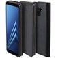 Moozy Klapiga Ümbris Samsung A8 2018, Must - Magnetilise Klapiga Ümbris Koos Kaardi- ja Telefonihoidjaga hind ja info | Telefoni kaaned, ümbrised | kaup24.ee