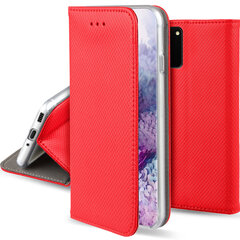 Moozy Klapiga Ümbris Samsung S20 Plus, Punane - Magnetilise Klapiga Ümbris Koos Kaardi- ja Telefonihoidjaga hind ja info | Telefoni kaaned, ümbrised | kaup24.ee