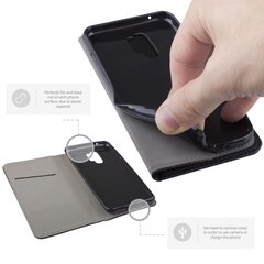 Перекидной чехол Moozy для Samsung S9 Plus - Черный магнитный откидной футляр с держателем для карт и подставкой цена и информация | Чехлы для телефонов | kaup24.ee