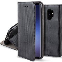 Moozy Klapiga Ümbris Samsung S9 Plus, Must - Magnetilise Klapiga Ümbris Koos Kaardi- ja Telefonihoidjaga цена и информация | Чехлы для телефонов | kaup24.ee