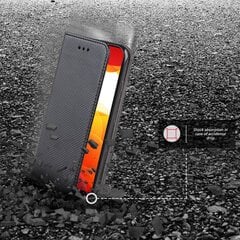 Moozy Klapiga Ümbris Xiaomi Mi 10 Lite 5G, Must - Magnetilise Klapiga Ümbris Koos Kaardi- ja Telefonihoidjaga цена и информация | Чехлы для телефонов | kaup24.ee