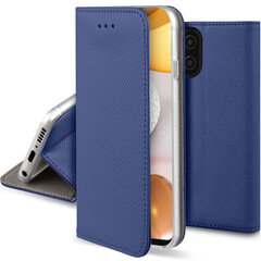 Перекидной чехол Moozy для Samsung A42 5G - темно-синий магнитный откидной футляр с держателем для карт и подставкой цена и информация | Чехлы для телефонов | kaup24.ee