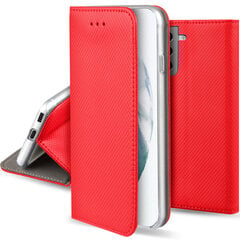 Перекидной чехол Moozy для Samsung S21 5G, Samsung S21 - красный магнитный откидной футляр с держателем для карт и подставкой цена и информация | Чехлы для телефонов | kaup24.ee