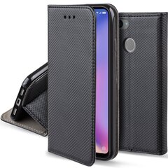 Перекидной чехол Moozy для Xiaomi Mi 8 Lite - черный магнитный откидной футляр с держателем для карт и подставкой цена и информация | Чехлы для телефонов | kaup24.ee