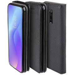 Moozy Klapiga Ümbris Xiaomi Mi 9T, Xiaomi Mi 9T Pro, Redmi K20, Must - Magnetilise Klapiga Ümbris Koos Kaardi- ja Telefonihoidjaga hind ja info | Telefoni kaaned, ümbrised | kaup24.ee