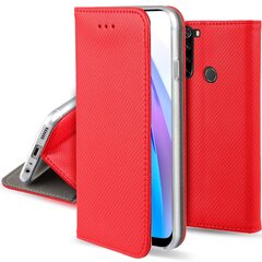 Перекидной чехол Moozy для Xiaomi Redmi Note 8T - красный магнитный откидной футляр с держателем для карт и подставкой цена и информация | Чехлы для телефонов | kaup24.ee