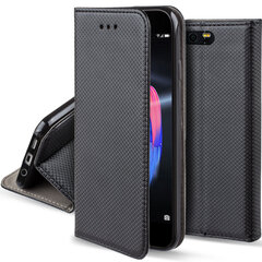 Moozy Klapiga Ümbris Huawei Honor 9, Must - Magnetilise Klapiga Ümbris Koos Kaardi- ja Telefonihoidjaga hind ja info | Telefoni kaaned, ümbrised | kaup24.ee