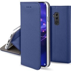 Moozy Klapiga Ümbris Huawei Mate 20 Lite, Tumesinine - Magnetilise Klapiga Ümbris Koos Kaardi- ja Telefonihoidjaga hind ja info | Telefoni kaaned, ümbrised | kaup24.ee