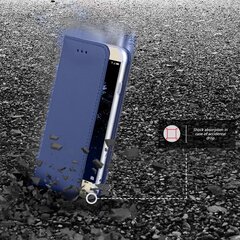 Перекидной чехол Moozy для Huawei P10 Lite - Темно-синий магнитный откидной футляр с держателем для карт и подставкой цена и информация | Чехлы для телефонов | kaup24.ee