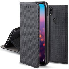 Moozy Klapiga Ümbris Huawei P20 Lite, Must - Magnetilise Klapiga Ümbris Koos Kaardi- ja Telefonihoidjaga hind ja info | Telefoni kaaned, ümbrised | kaup24.ee