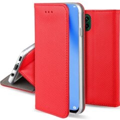 Перекидной чехол Moozy для Huawei P40 Lite - Красный магнитный откидной футляр с держателем для карт и подставкой цена и информация | Чехлы для телефонов | kaup24.ee
