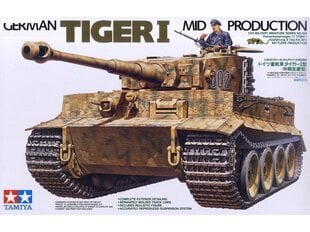 Конструктор Tamiya - German Tiger I Mid Production, 1/35, 35194 цена и информация | Конструкторы и кубики | kaup24.ee