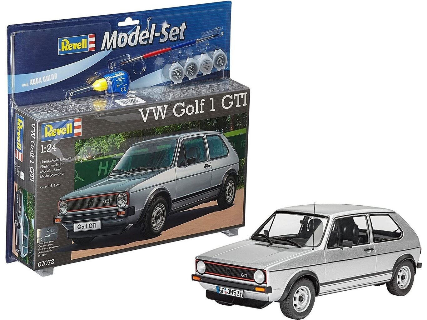 Revell - Volkswagen VW Golf 1 GTI Model Set, 1/24, 67072 цена и информация | Klotsid ja konstruktorid | kaup24.ee