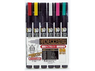 Набор маркеров Mr. Hobby - Gundam Marker Fine Edge Set, GMS-110 цена и информация | Принадлежности для рисования, лепки | kaup24.ee