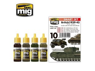 AMMO MIG - BRITISH 1939-45 EUROPEAN COLORS. AMIG7140 hind ja info | Kunstitarbed, voolimise tarvikud | kaup24.ee