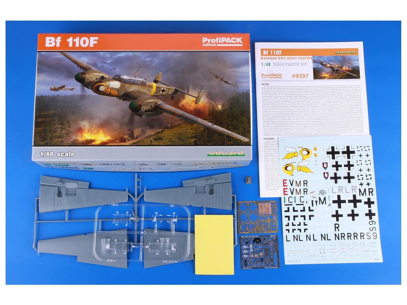 Eduard - Bf 110F, Profipack, 1/48, 8207 hind ja info | Klotsid ja konstruktorid | kaup24.ee