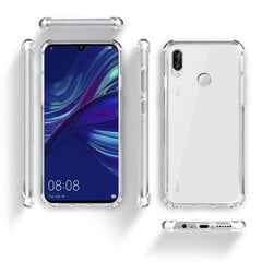 Moozy Põrutuskindel Silikoonümbris Huawei P Smart 2019, Honor 10 Lite - Läbipaistev Telefoniümbris Tugevdatud Nurkade Kaitsega hind ja info | Telefoni kaaned, ümbrised | kaup24.ee