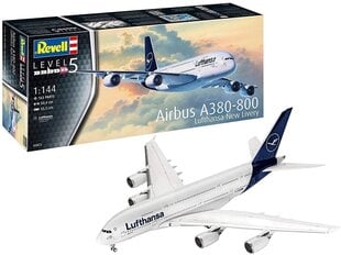 Revell - Airbus A380-800 Lufthansa New Livery, 1/144, 03872 цена и информация | Конструкторы и кубики | kaup24.ee