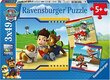 Pusle Ravensburger, 3 x 49 tk, Käpa patrull цена и информация | Pusled | kaup24.ee