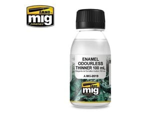 Растворитель для эмали( без запаха) AMMO MIG - ENAMEL ODOURLESS THINNER, 100 мл, AMIG2019 цена и информация | Принадлежности для рисования, лепки | kaup24.ee