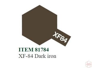 Краска Tamiya - XF-84 Dark iron, 10 мл цена и информация | Принадлежности для рисования, лепки | kaup24.ee