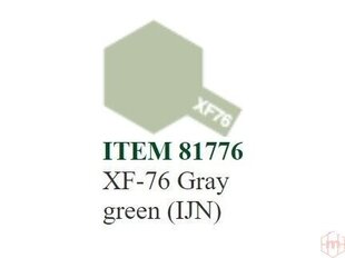 Tamiya - XF-76 Gray green (IJN), 10ml hind ja info | Kunstitarbed, voolimise tarvikud | kaup24.ee