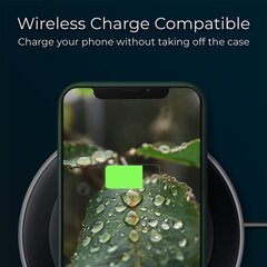 Чехол Moozy Lifestyle для iPhone 12 mini, силиконовый чехол с матовым покрытием и подкладкой из мягкой микрофибры, темно-зеленый цена и информация | Чехлы для телефонов | kaup24.ee