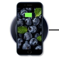 Чехол Moozy Lifestyle для iPhone SE 2020, iPhone 8 и iPhone 7, силиконовый чехол с матовым покрытием и подкладкой из мягкой микрофибры, полуночно-синий цена и информация | Чехлы для телефонов | kaup24.ee