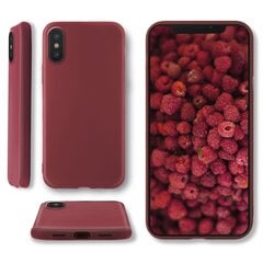 Чехол Moozy Lifestyle для iPhone X и iPhone XS, силиконовый чехол с матовым покрытием и подкладкой из мягкой микрофибры, винтажный розовый цена и информация | Чехлы для телефонов | kaup24.ee