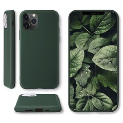 Силиконовый чехол Moozy Minimalist для iPhone 11 Pro Max, тонкий и матовый чехол из силикона TPU, темно-зеленый цена и информация | Чехлы для телефонов | kaup24.ee