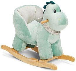 Kiikuv dinosaurus seljatoega Foxy Kids, roheline hind ja info | Imikute mänguasjad | kaup24.ee