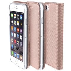 Перекидной чехол Moozy для iPhone 6s, iPhone 6 - Магнитный откидной футляр цвета Розового золота с держателем для карт и подставкой цена и информация | Чехлы для телефонов | kaup24.ee