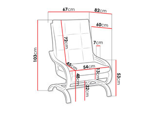 Кресло «Edal-Halfa» цена и информация | Кресла в гостиную | kaup24.ee