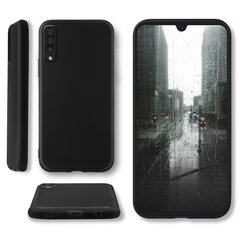 Силиконовый чехол Moozy Minimalist для Samsung A50, тонкий и матовый чехол из силикона TPU, черный цена и информация | Чехлы для телефонов | kaup24.ee