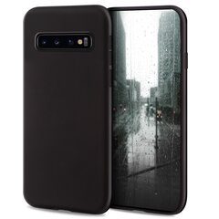 Силиконовый чехол Moozy Minimalist для Samsung S10, тонкий и матовый чехол из силикона TPU, черный цена и информация | Чехлы для телефонов | kaup24.ee