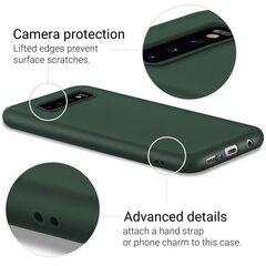Силиконовый чехол Moozy Minimalist для Samsung S10, тонкий и матовый чехол из силикона TPU, темно-зеленый цена и информация | Чехлы для телефонов | kaup24.ee
