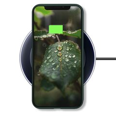 Moozy Lifestyle Ümbris iPhone 12, iPhone 12 Pro - Esmaklassiline Silikoonümbris Mattviimistlusega ja Pehme Mikrokiudvoodriga, Tumeroheline цена и информация | Чехлы для телефонов | kaup24.ee