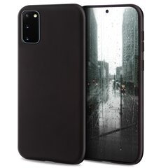 Moozy Minimalist Kerge Silikoonist Ümbris Samsung S20, Must – Matt Õhuke Pehme TPU Ümbris цена и информация | Чехлы для телефонов | kaup24.ee