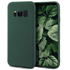 Силиконовый чехол Moozy Minimalist для Samsung S8, тонкий и матовый чехол из силикона TPU, темно-зеленый цена и информация | Чехлы для телефонов | kaup24.ee