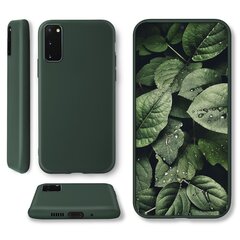 Силиконовый чехол Moozy Minimalist для Samsung S20 Plus, тонкий и матовый чехол из силикона TPU, темно-зеленый цена и информация | Чехлы для телефонов | kaup24.ee