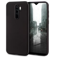 Moozy Minimalist Kerge Silikoonist Ümbris Xiaomi Redmi Note 8 Pro, Must – Matt Õhuke Pehme TPU Ümbris цена и информация | Чехлы для телефонов | kaup24.ee