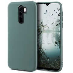 Moozy Minimalist Kerge Silikoonist Ümbris Xiaomi Redmi Note 8 Pro, Hall Sinine – Matt Õhuke Pehme TPU Ümbris hind ja info | Telefoni kaaned, ümbrised | kaup24.ee