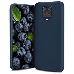 Чехол Moozy Lifestyle для Xiaomi Redmi Note 9S, Redmi Note 9 Pro - силиконовый чехол с матовым покрытием и подкладкой из мягкой микрофибры, полуночно-синий цена и информация | Чехлы для телефонов | kaup24.ee