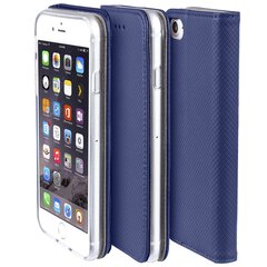 Перекидной чехол Moozy для iPhone SE, iPhone 5s, темно-синий магнитный откидной футляр с держателем для карт и подставкой цена и информация | Чехлы для телефонов | kaup24.ee