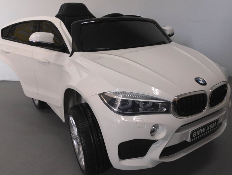 Laste elektriauto BMW X6M, valge hind ja info | Laste elektriautod | kaup24.ee