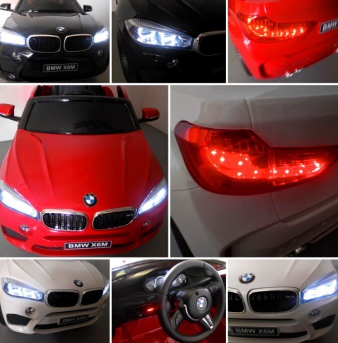 Laste elektriauto BMW X6M, valge hind ja info | Laste elektriautod | kaup24.ee