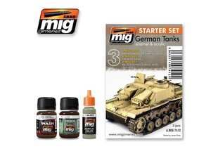 AMMO MIG - GERMAN TANKS -STARTER SET. AMIG7412 цена и информация | Принадлежности для рисования, лепки | kaup24.ee