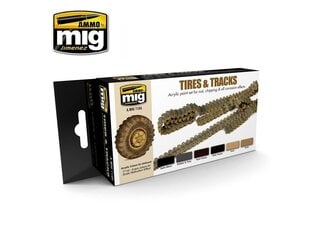 AMMO MIG - TIRES AND TRACKS. AMIG7105 hind ja info | Kunstitarbed, voolimise tarvikud | kaup24.ee